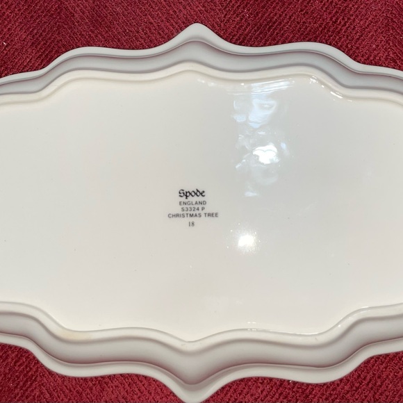 Spode Christmas Tree Candy/Ogee Dish Vintage Made in England - Picture 2 of 3